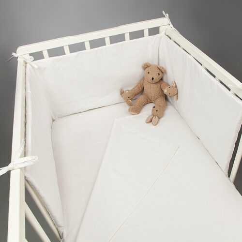 Ogradica za krevetić za bebe- BELA